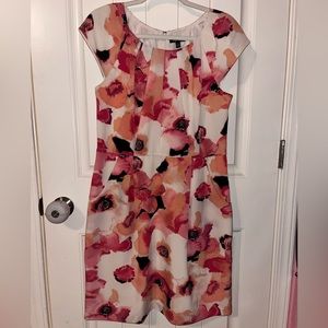 Pink/White Floral Dress